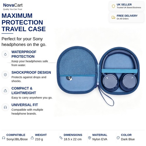 Headphone case hard - hard, shell